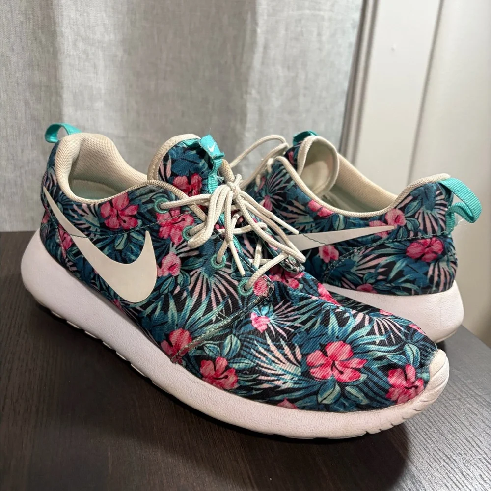 Nike Roshe One Print Premium sneakers in the "Washed Teal" Colorway - Picture 3 of 4
